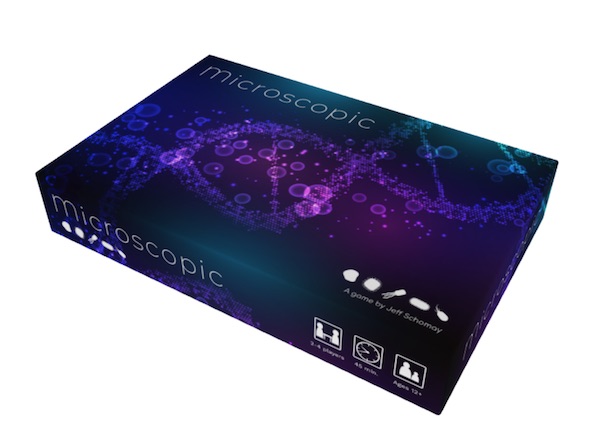 Microscopic card game box